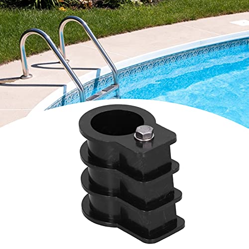 Piezas Embutidas para Escalera de Piscina de Plástico Negro miniatura 1