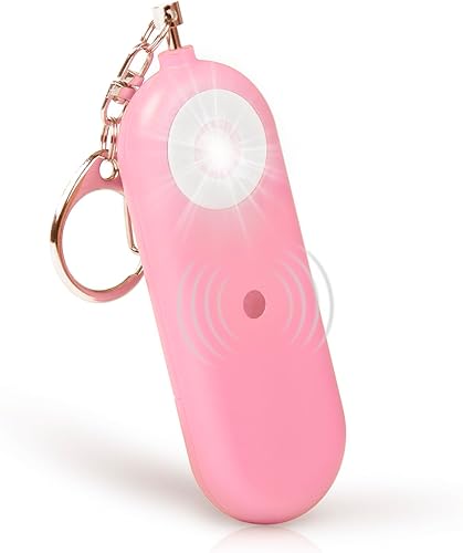 Alarma de seguridad personal para mujeres  Llaveros de autodefensa de 130 dB, silbato de sirena, batería reemplazable con luz estroboscópica LED SOS disponible en Yaxa Guatemala