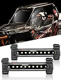 SUNPIE UTV Dome Light Battery Powered for ATV Boat Polaris Can am Pioneer/Talon Kawasaki Mule/Terxy Arctic Cat Golf Cart Off-Road SXS, 2 Pack Powersport Wireless SXS Interior LED Lights