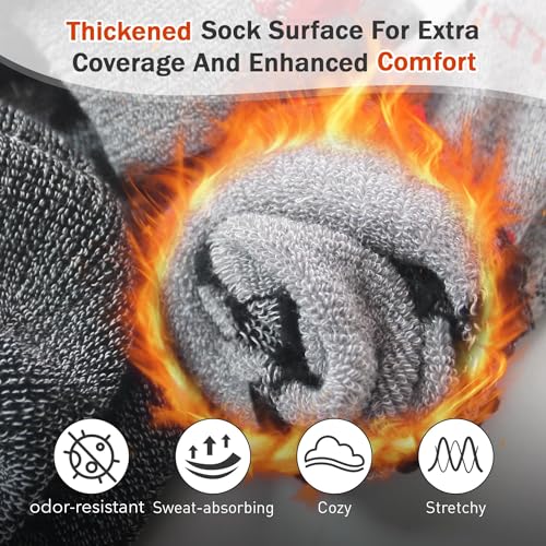 Wildarms 5 Pairs Socks for Men Warm Cozy Boot Socks2