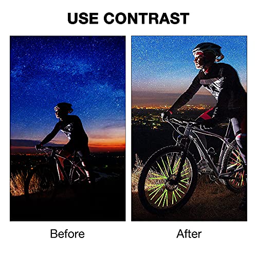 YeenGreen Réflecteurs de Rayons de Vélo, 96 Pièces Réflecteurs sur Rayons de Vélo, Catadioptre Velo, Lumiere Rayon Velo, Reflecteur Rayon Velo Blanc, Convient à Tous Les Rayons de Vélo Standard - Image 5