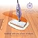 Shark Steam Pocket Mop with 2 Washable Double-sided Pads, Steam Sanitization, Swivel Steering, Lightweight, Steam Cleaner for Sealed Hard Floors, Hardwood, Marble, Tile, Purple, S3501