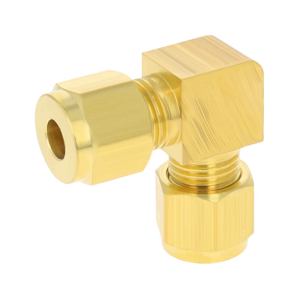 MroMax Raccordo A Compressione In Ottone – 3 Pezzi, 6 Mm, Per Tubi Da Irrigazione – Filetto 9/16-16
