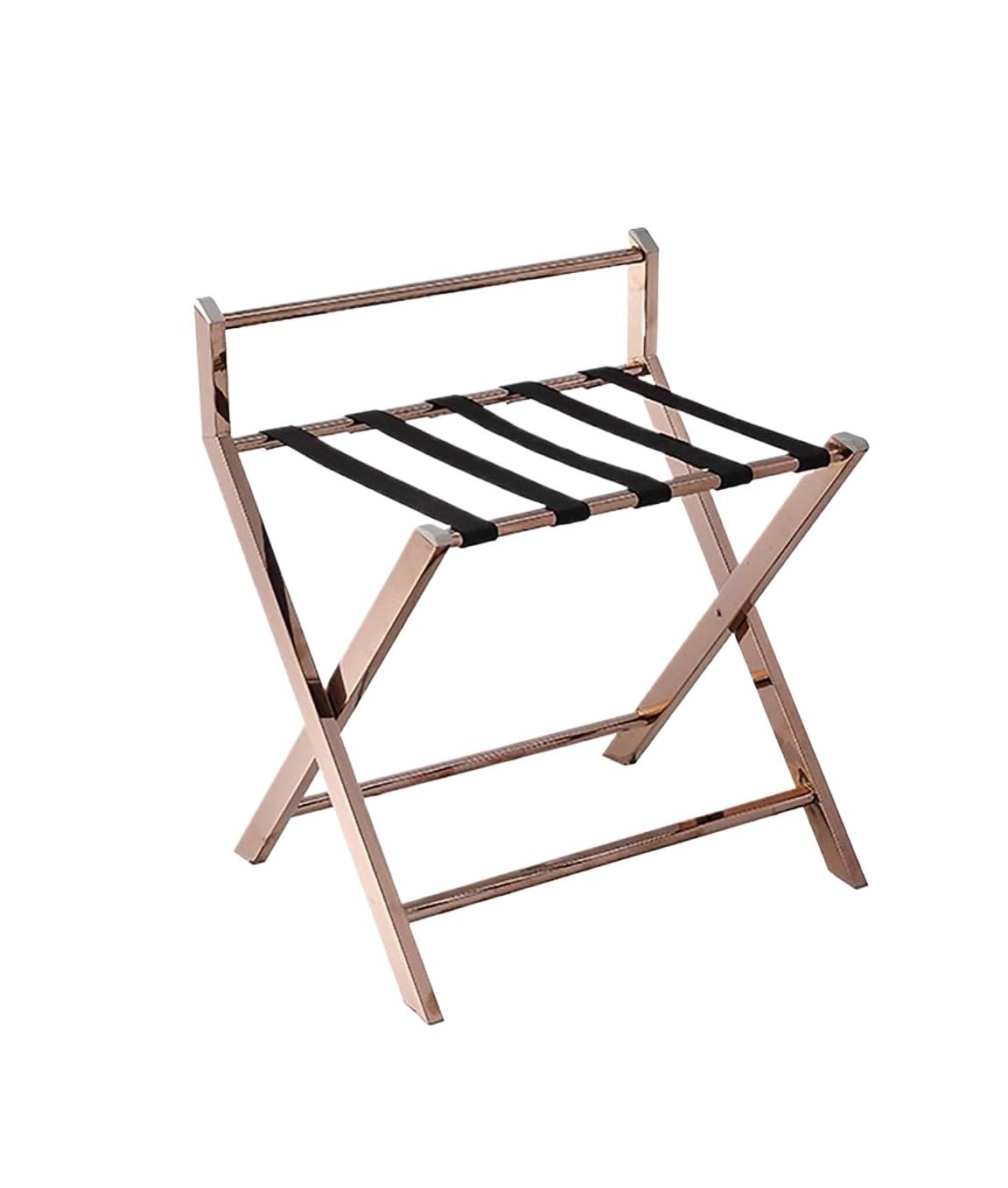 Porte-bagages pour chambre d'hôtel en acier support de rangement au sol