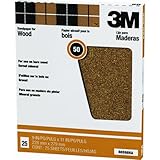 3M Pro-Pak 88598NA Garnet Sanding Sheets, 9-Inch by 11-Inch, 50D-Grit