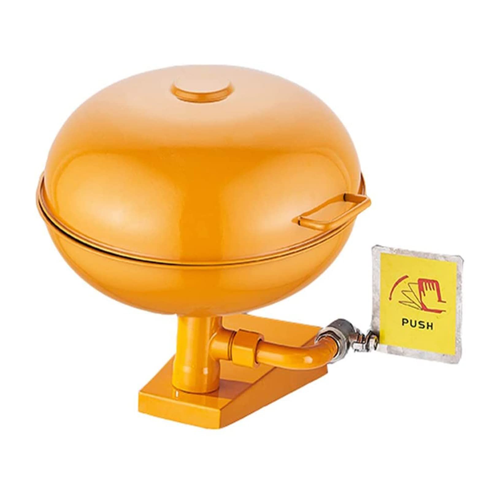 304 Stainless Steel Emergency Eyewash Station Faucet Mounted with Protective Cover, Wall-Mounted Eye Washer for Chemical Plant/Factory/School/Lab