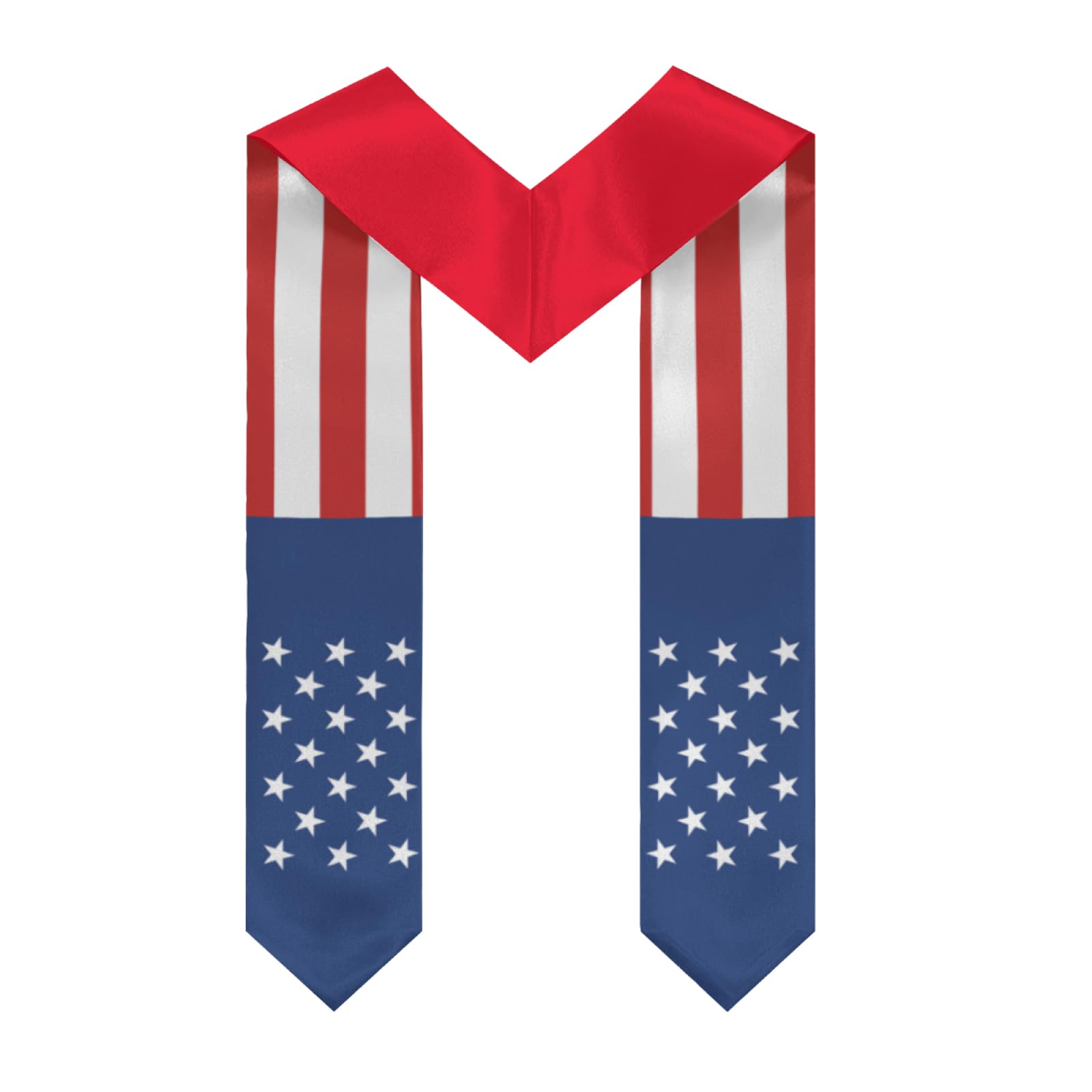 Turkey Turkish Flag Graduation Stole Sash Shawl for Men Women Thickened V-Neck Scarf Double-sided for International Students Teachers Study Aboard Graduate Gift 72 inches Unisex