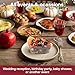 Smarty Had A Party 240 Elegant Disposable Plastic Bowls, 10 oz Heavy Duty Fancy Round Clear Salad and Soup Bowls, Party Dessert Set for Weddings, Christmas, and All Occasions