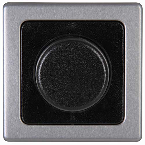 Kopp 493320180 Druck-Wechsel-Dimmerabdeckung Pressure Change-Over dimmer Cover, Steel, Abdeckung Druck-Wechsel