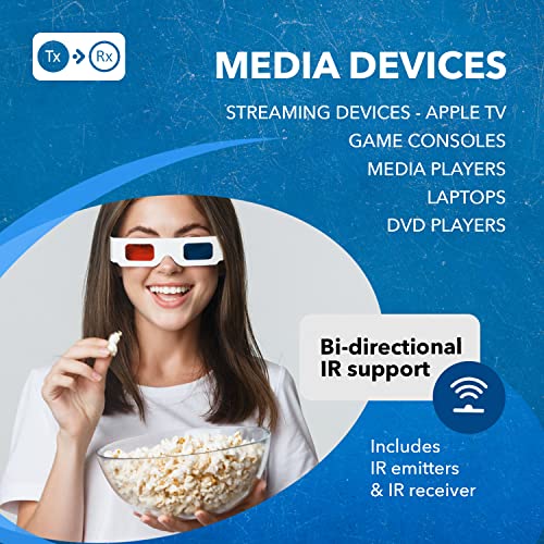 Image of Orei 4K UltraHD HDBaseT HDMI Extender Over ethernet, Over CAT 5 /6 /7 Ethernet Cable - Bi-Directional IR Signal - Power Over Cable - 230 Ft @ 4K 60hz (EX-230UHD), Black