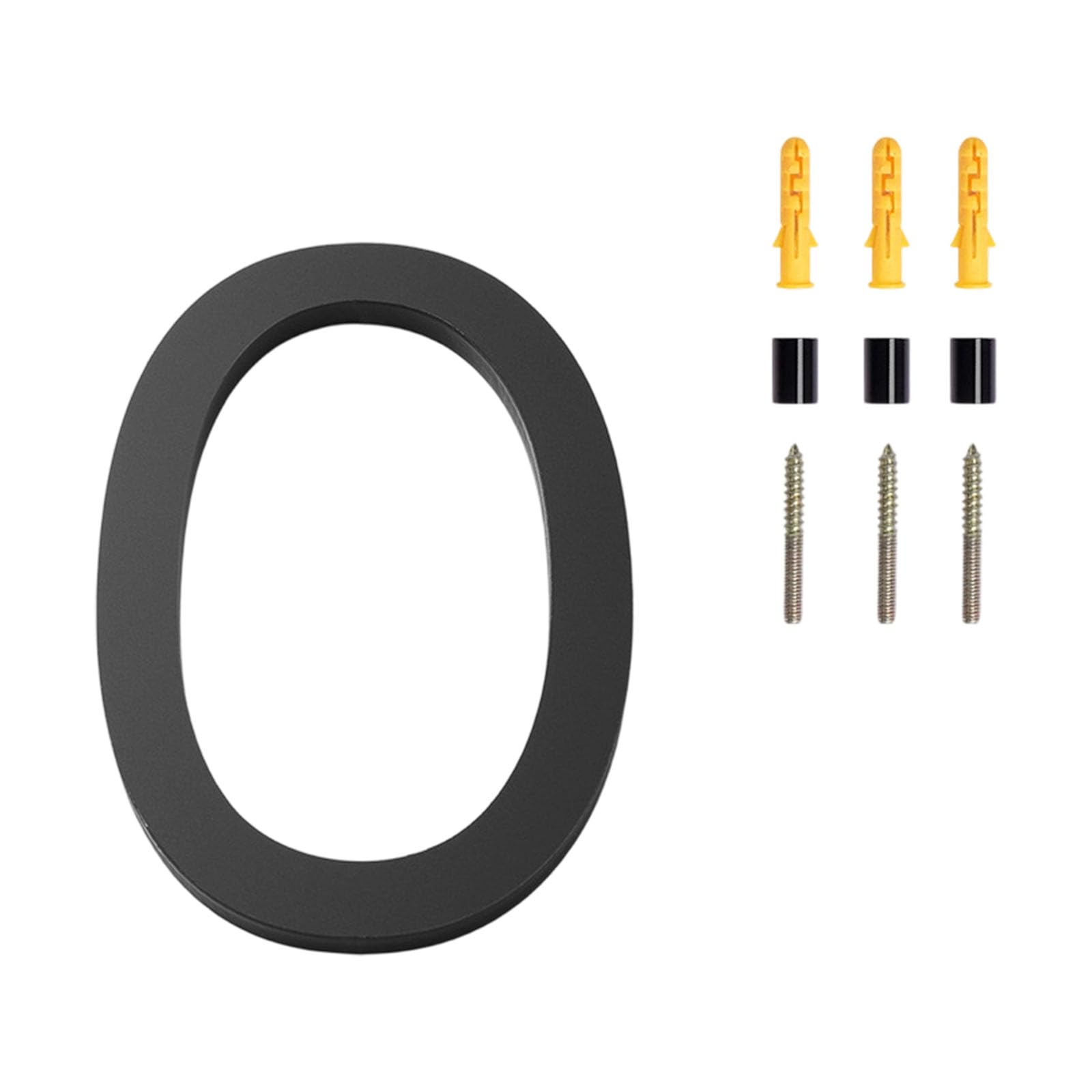 Modern Door Plate Numbers Address Sign Acrylic Floating House Numbers Plate Sign for Home Mailbox Hotel Address Door Label Number with Screw
