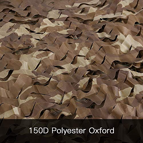 Image of LOOGU Custom Woodland Camo Netting Camping Military Hunting Camouflage Net 6.5 x 10ft, 6.5 x 26ft, 10 x 10ft, 10 x 13ft, 10 x 16.5ft, 13 x 16.5ft, 16.5 x 20ft, 20 x 20ft