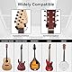 NUOSIYA Gitarre Wandhalterung für Wand, 2 Stück Gitarrenhalter für Bass, E-gitarre, Banjo Universal Holz Gitarrenständer, Klassische Akustikgitarre Haken Gitarrenwandhalter Gitarrenzubehör