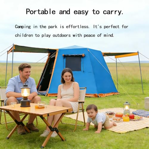 Carpa de camping para 6 personas, impermeable y resistente al viento miniatura 2