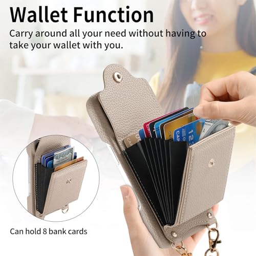 Coque Google Pixel 8A porte-cartes de crédit intégré et cordon de transport amovible - 4