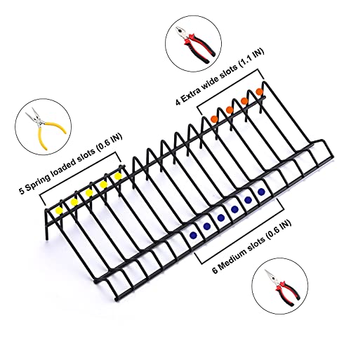 Mayouko Zangen-Organizer-Regal, 2-teiliges Set, Größe je Regal: 38 x 14 x 6,3 cm mit 15 Schlitzen, insgesamt 2 Regale mit 30 Schlitzen.