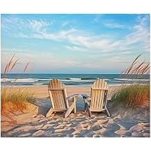 Mouse Pad Office Desk Mat Rubber Desk Pad Protector Coastal Sun Rise Beach Non-Slip PU Rubber Desk Writing Pad for Office Home 7.9 x 9.5 in