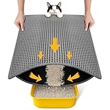 Cat Litter Mat New Size 23.6'x14.6' for Small Spaces, Upgrade Super Waterproof...