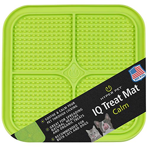 Hyper Pet Lick Mat for Dogs & Cats - IQ Treat Mat Interactive Dog Toys Helps Reduce Pet Anxiety & Boredom