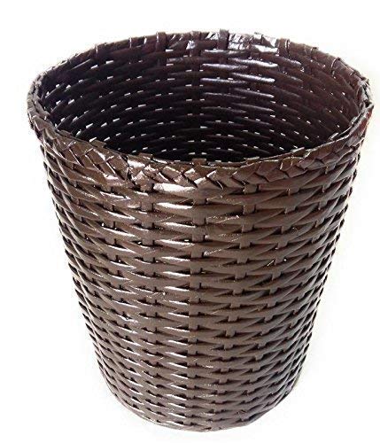 Sonas Creations Paper Dustbin/Garbage Basket for Dry Trash, Large, Brown-image-23