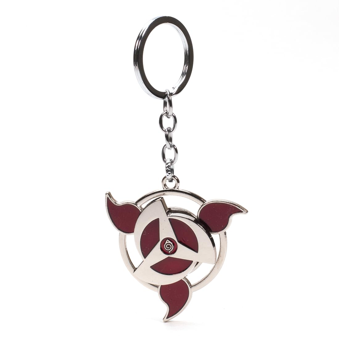DaiyamondoUnleash the Power of the Uchiha Sharingan with the Naruto Anime Rotating Revolving Metal Keychain | Car Key Rings | Bike Key chain| Gifting | Novelty |