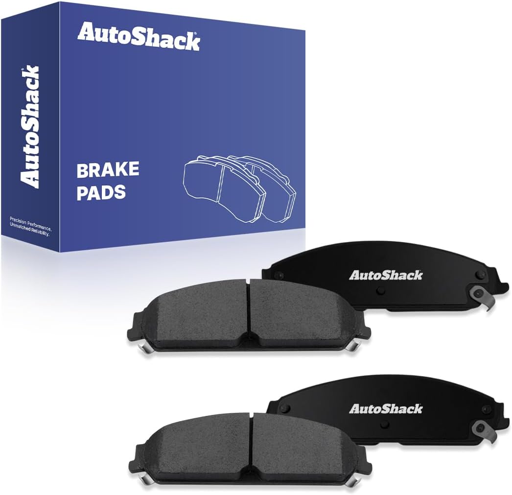 AutoShack Front Ceramic Brake Pad Set Replacement for 2006-2023 Dodge Charger 2005-2023 Chrysler 300 2009-2022 Dodge Challenger 2013-2014 Chrysler 200 4-PC