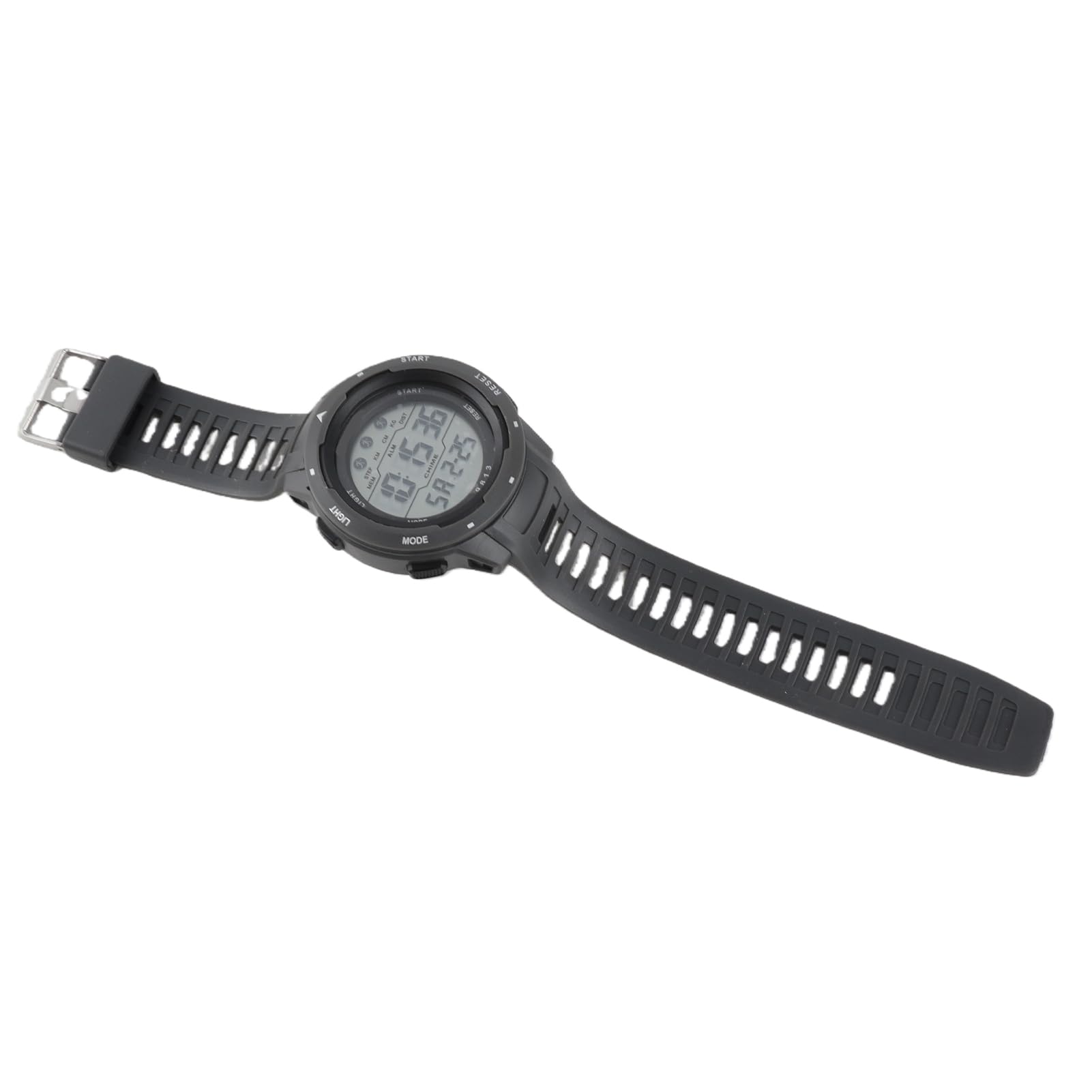 TIKATARER Digital Sports Watch for Men, Multifunctional Luminous Running Timer, Large Screen Outdoor Watch with Day Date Display, Ideal for Running, Hiking & Swimming (Gray)