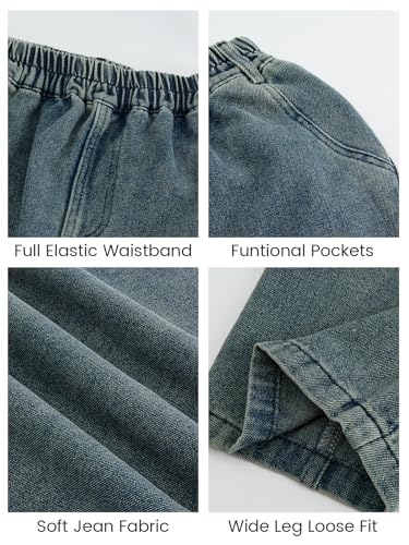 JiAmy Boys Baggy Cargo Jeans