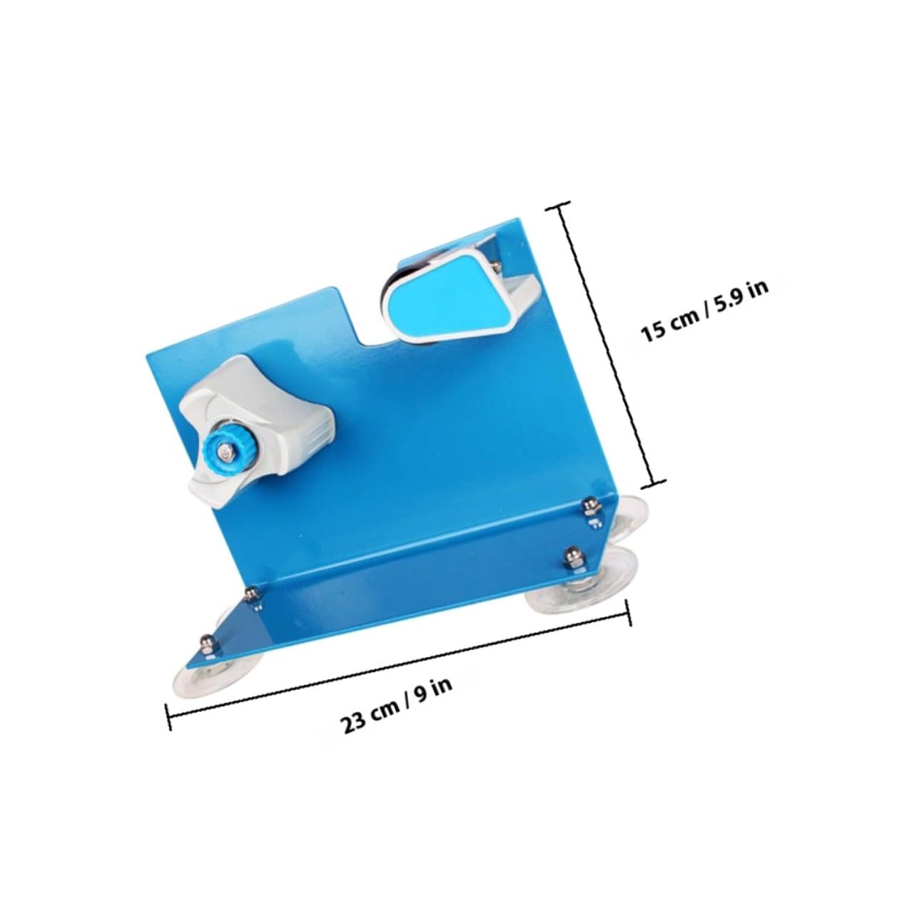 Healvian Distributore di Nastro Adesivo da Tavolo Ventosa Taglierina Affilata e Rimovibile Strumento Compatto per Imballaggio e Uso in Ufficio o Supermercato Dimensioni 23X14X55 CM