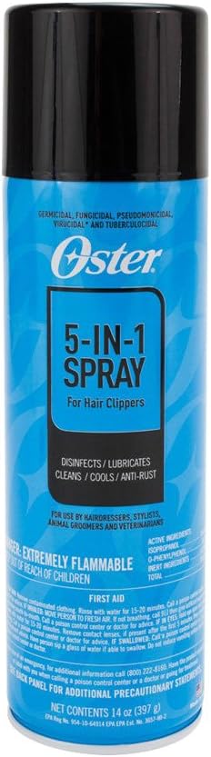076300-107-005 5 in 1 Clipper Blade Care Spray, 14 Ounce