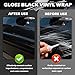4.9 x 0.98Ft Car Wrap Vinyl,High Gloss Black Vinyl Wrap for Hood/Roof/Trunk Car Decorations,1 Roll Self-Adhesive Automotive Vinyls Wraps Automotive Exterior Accessories