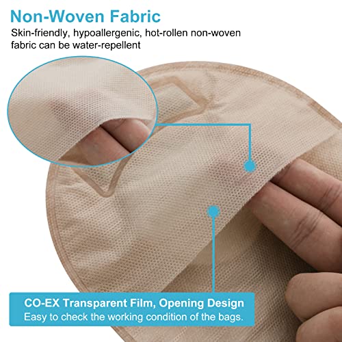 image for VLOOKUP 21 PCS Colostomy Bags,Ostomy Supplies,Two-Piece Drainable Pouc