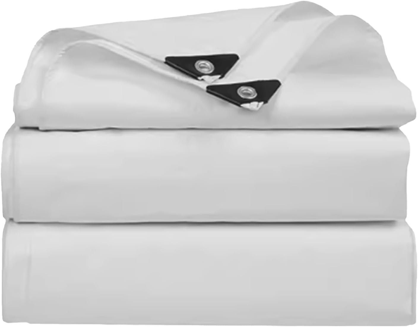 Waterproof Canvas Tarp Sheet, Heavy Duty White Tarpaulin 3x6m 4x4m 4x5m Canvas Tarp for Canopy Tent, Boats, Roofs, Finished Size(1x3m)