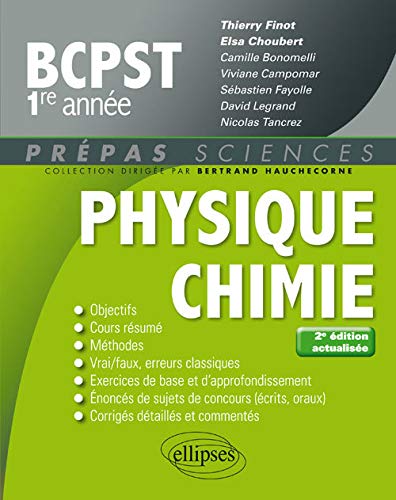 Télécharger Physique-chimie BCPST-1 - 2e édition actualisée Livre PDF Gratuit
