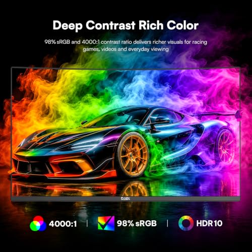 Image of 24 Inch Curved 200hz Gaming Monitor, FHD 1080p Computer Monitor with 3000R, 4000:1 Contrast, 1ms Response Time, 98% sRGB, AMD FreeSync, Eye Care, HDMI 2.0 & DP 1.4, VESA Mount, for Game & Office