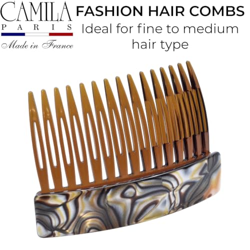 Image of Camila Paris CP3767 Hair Side Comb, 3 inch Small French Twist Hair Combs Clips