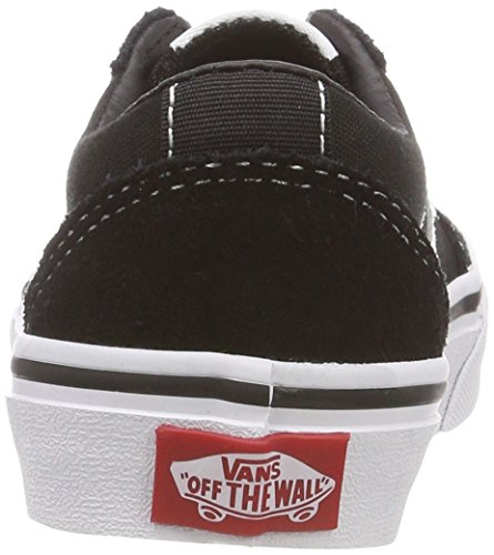 Vans Unisex Kids' Ward Low-Top Sneakers, (Suede/Canvas) Black/White Iju, 3.5 UK 3.5 UK