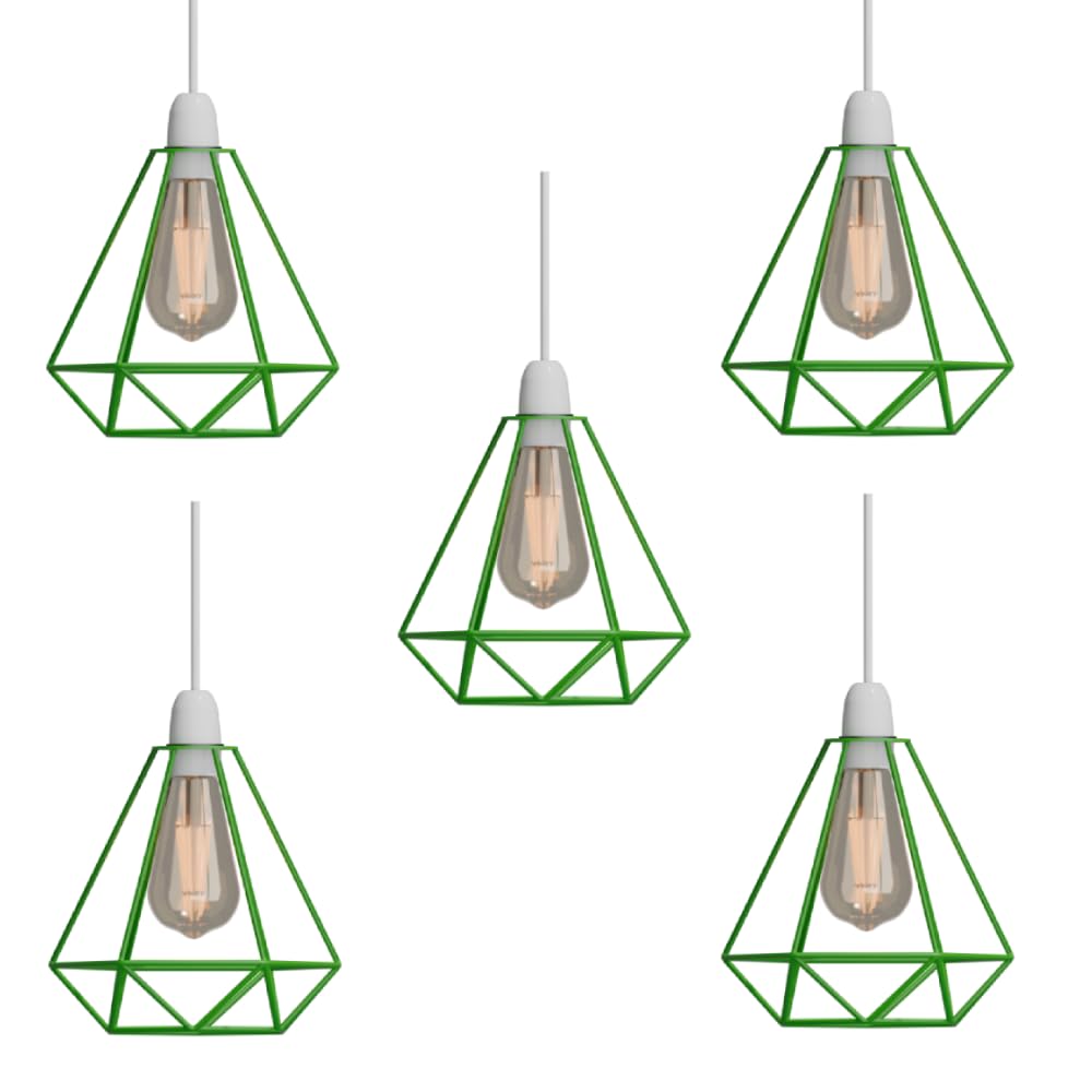 DC Voltage 5 Pack Ceiling Light Wire Basket Metal Basket Pendant Lighting Ceiling Light Shade lamp Shades Ceiling for Indoor Pendant Lights Ceiling Fitting Light fixtures