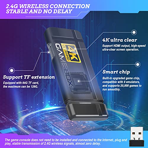 Wireless-Retro-Game-Console-Equipped-with-64G-TF-Card-Plug-and-Play-Nostalgia-Game-Stick-4K-20000-Games-Built-in-9-Classic-Emulators-with-Dual-24G-Upgraded-Wireless-Controllers-White Wireless-Retro-Game-Console-Equipped-with-64G-TF-Card-Plug-and-Play-Nostalgia-Game-Stick-4K-20000-Games-Built-in-9-Classic-Emulators-with-Dual-24G-Upgraded-Wireless-Controllers-White