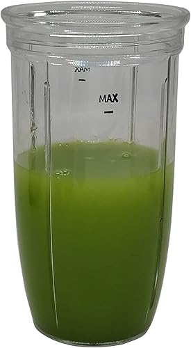 Miniatura 2 de JOYSTAR Piezas de repuesto de vaso de 24 onzas, compatible con NutriBullet Blender Combo (ZNBF30400ZZNBF30500Z)Select Blender 1200 (NB07200-1210)