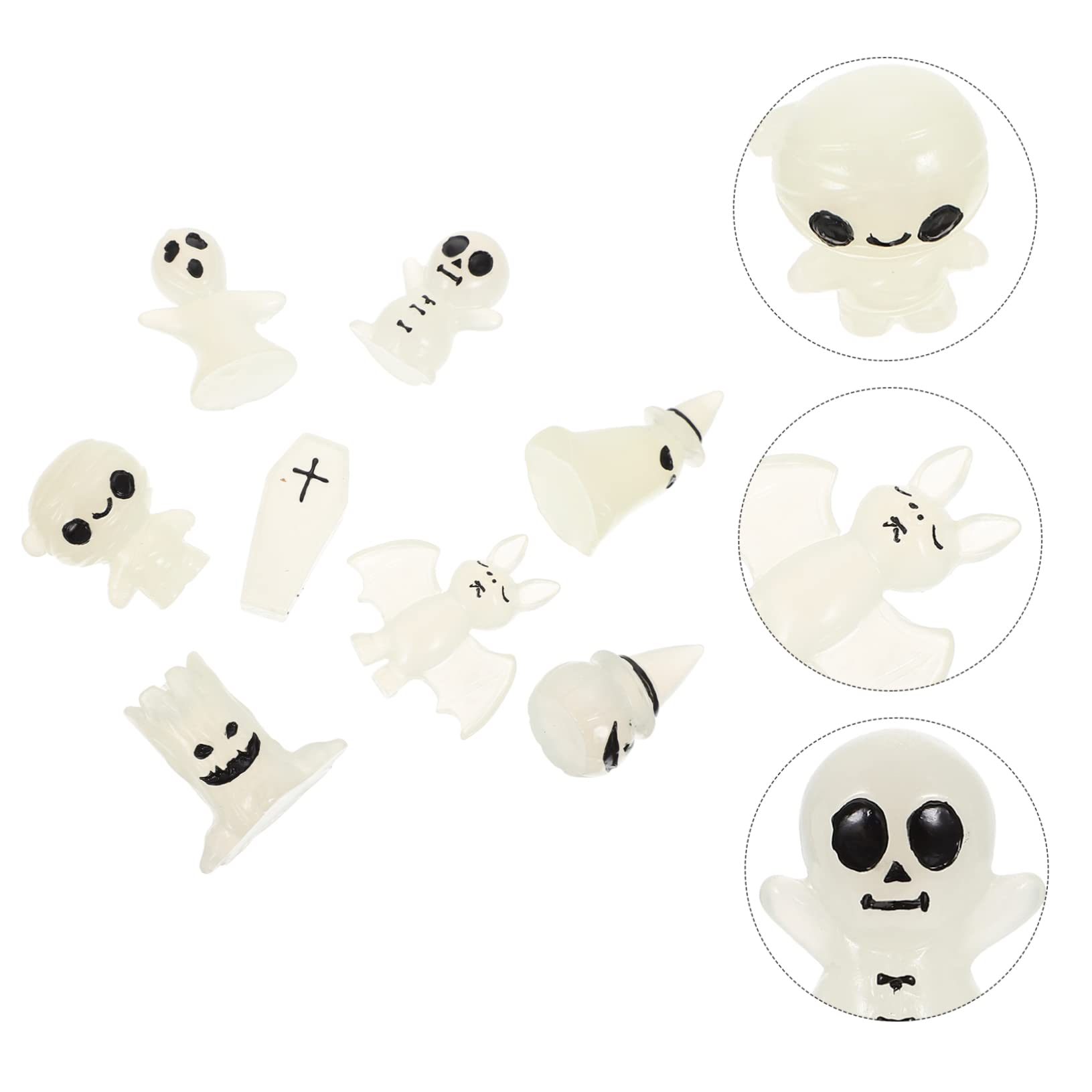 BESPORTBLE 40pezzi Decorazioni Halloween Luminose Fantasmi e Zucche Per Giardino e Interni Addobbi Adorabili Per Feste e Eventi Di Halloween