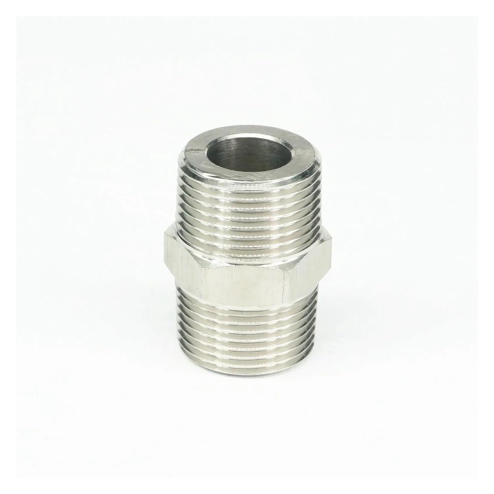 1" BSPT Male to 1" BSPT Male Threaded 304 Stainless Steel Pipe Fitting Connector 250bar