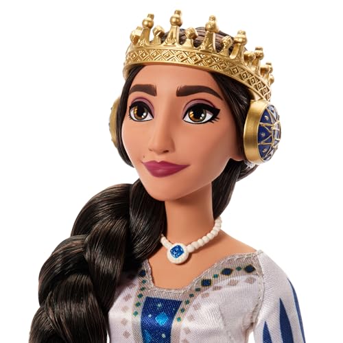 Disney Wish 2-Doll Set, King Magnifico & Queen Amaya Posable Fashion Dolls with Removable Outfits & Accessories, HRC18 - Image 3