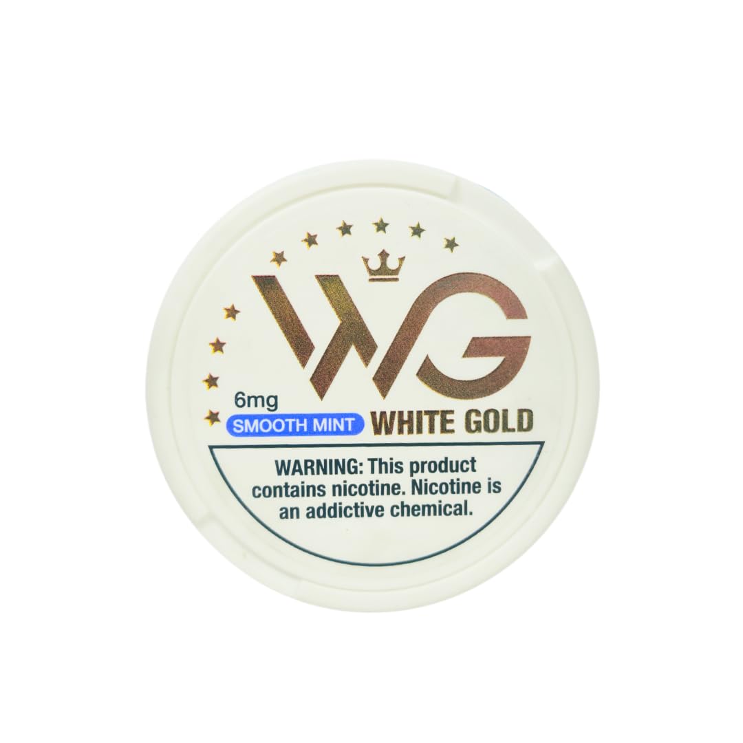 WG WHITE GOLD SMOOTH MINT NICOTINE POUCH 6MG