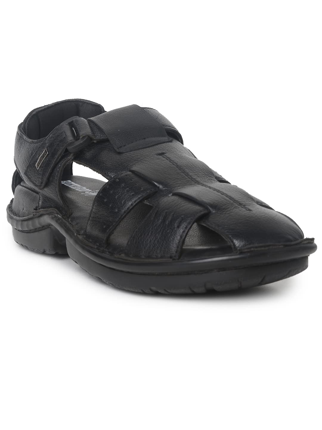 SAFARI NX Genuine Leather Black Casual Closed Sandal For Mens: Size UK 6 (B0B5TC6DPZ) Amazon Price History, Amazon Price Tracker