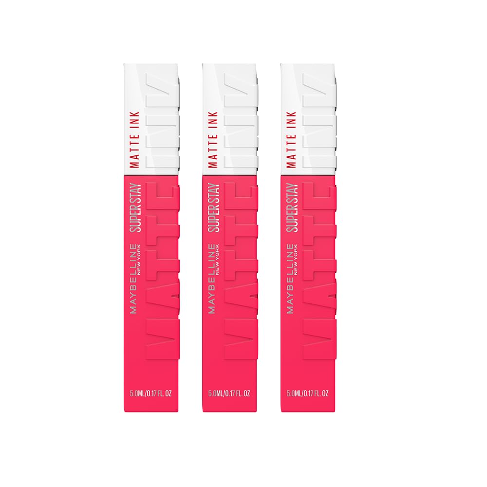 3 x Maybelline New York Superstay Matte Ink Liquid Lipstick - 150 Pathfinder