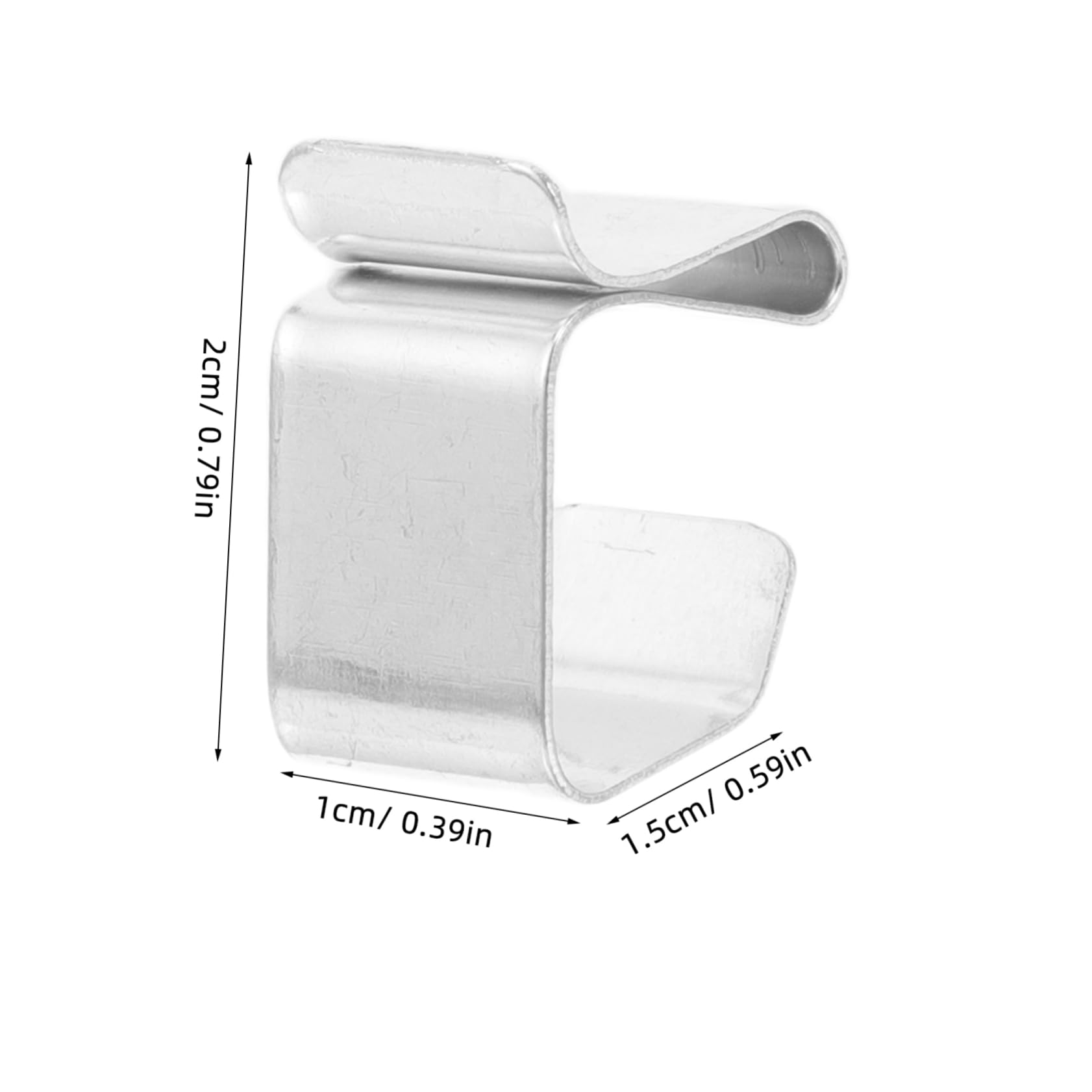 Holibanna 50pcs Outdoor Light Clips for String Lights Metal Gutter Hooks for Gardens Patios and Yards for Holiday Decorations and Festive Events