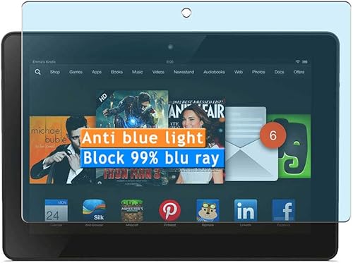 Vaxson Paquete de 2 protectores de pantalla anti luz azul, compatible con Tienda Kindle Fire HDX de 8.9 pulgadas, protectores de película de TPU