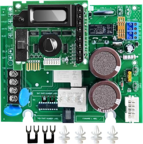 Kvyeilry 2026 GLX-PCB-RITE Main Circuit Board & GLX-PCB-DSP Display Board Compatible with Hayward Goldline Aqua Rite Salt Chlorine Generators Replacement for T-15 T-9 T-5 T-3 Salt Cells - Green