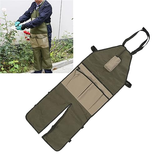 Tablier de Jambières de Jardin, Tablier de Protection des Jambes, Tablier de Jambières Imperméable, Tablier à Outils en Tissu Oxford, Tablier à Jambes Fendues, Tabliers de Jardinage pour Outils pour H